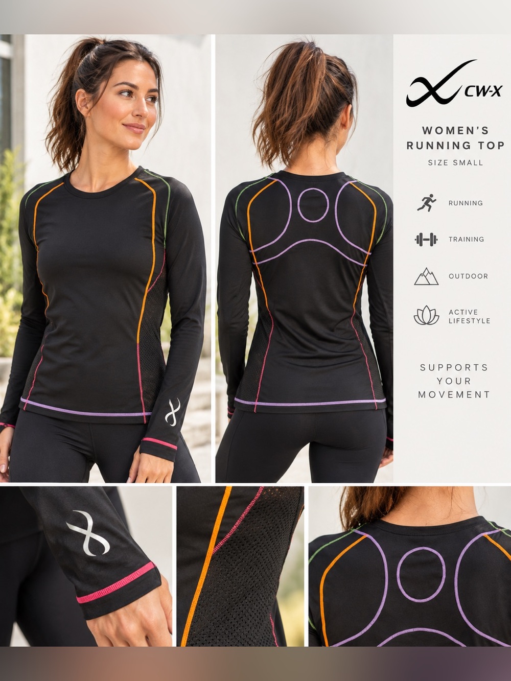 CW-X Ventilator Web Top - Long-Sleeve - small